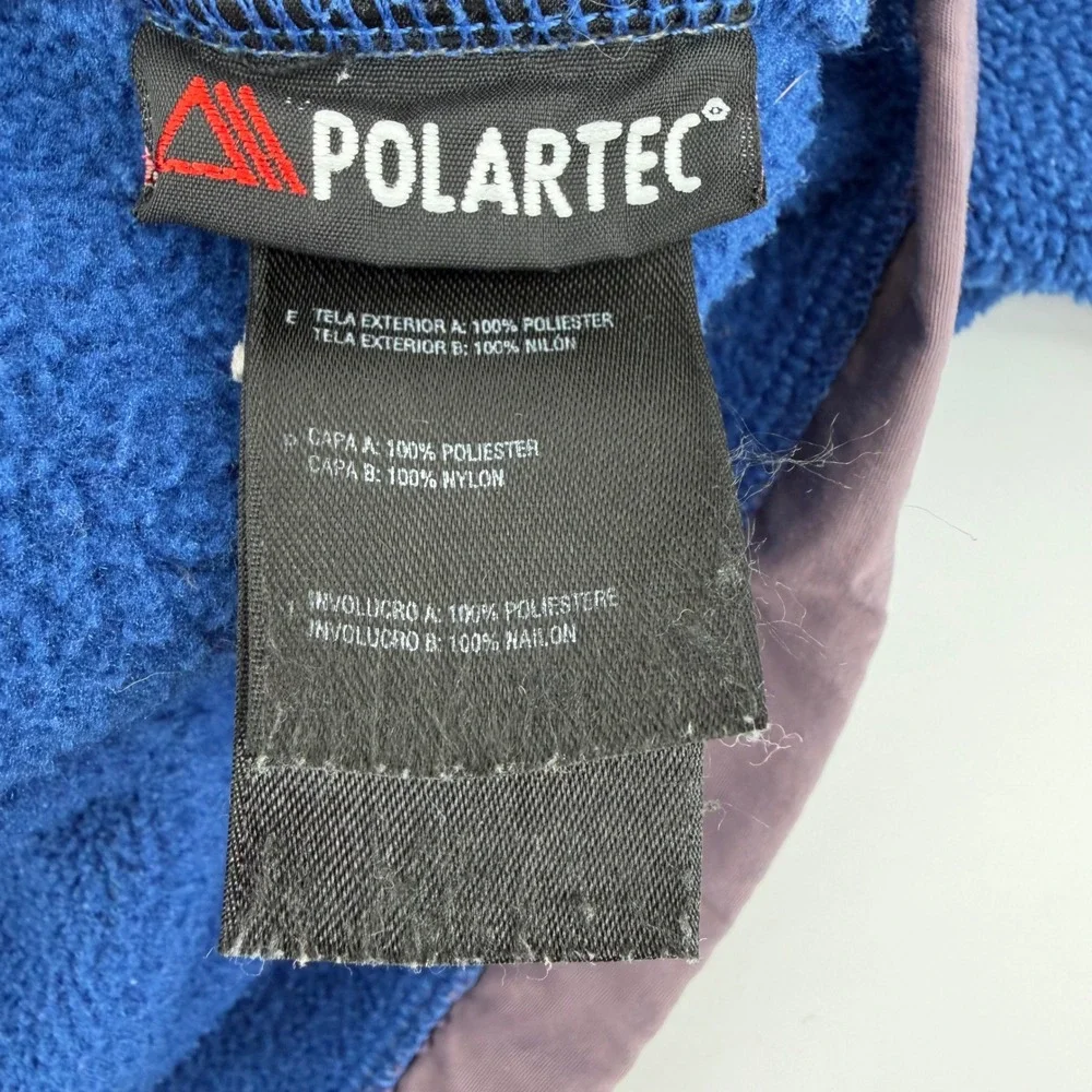 The North Face Boys Medium Fleece Jacket Size Medium Blue Grey Zip‎ Up Polartec